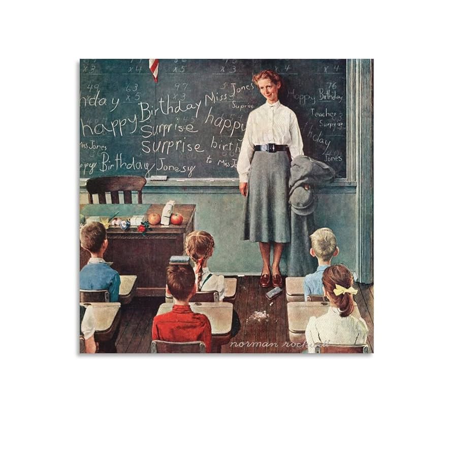 絵画 Norman Rockwell Birthday Amazon.com: 35+ Norman Rockwell Painting on Canvas Happy